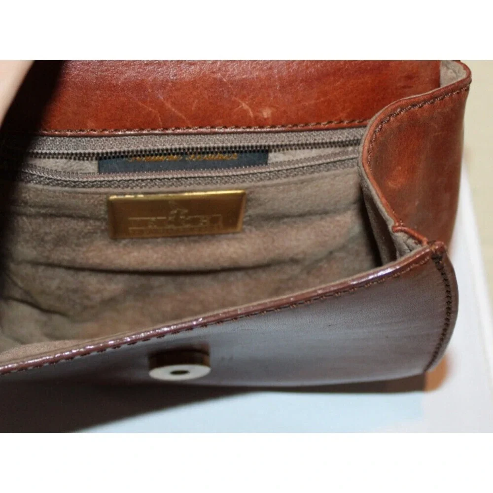De Vecchi by Hamilton Hodge genuine leather purse Italy brown (no strap)